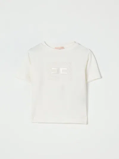 Elisabetta Franchi La Mia Bambina T-shirt  Kids Color Yellow Cream In Neutral