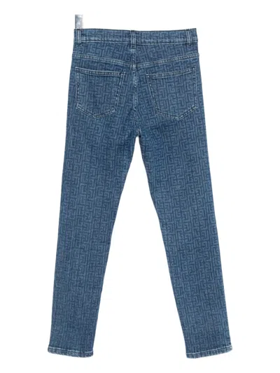 Balmain Pb Labyrinth Jeans In Blue