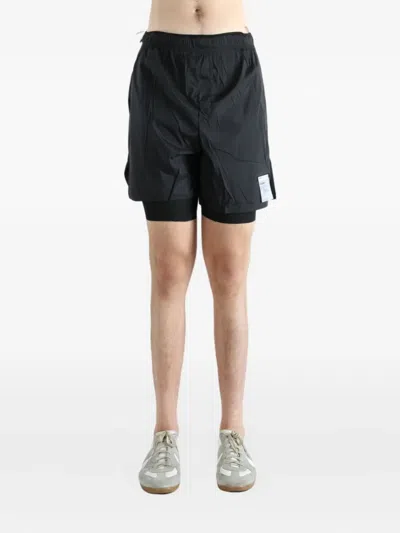 Satisfy Double-layer Shorts In Gray
