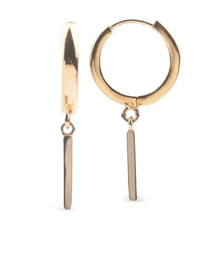 All The Luck In The World Bar Dangle Earrings In Gold