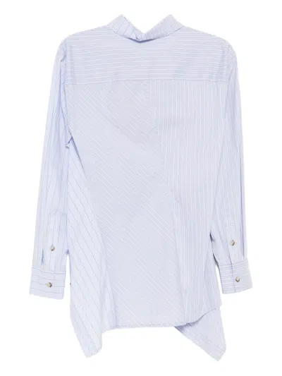 Andersson Bell Twist Stripe Shirts In Blue