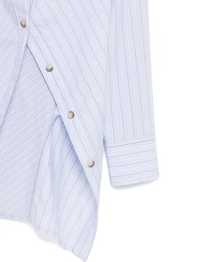 Andersson Bell Twist Stripe Shirts In Blue