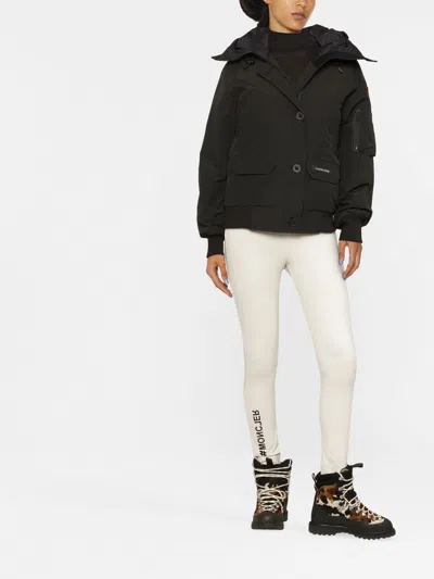 Canada Goose Chilliwack Hooded Shell Down Bomber Jacket In Black