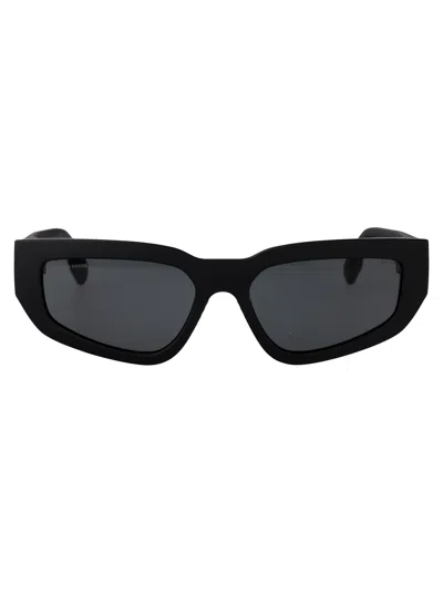 Canada Goose Rectangular Sunglasses Gc25605 S 002 In Black