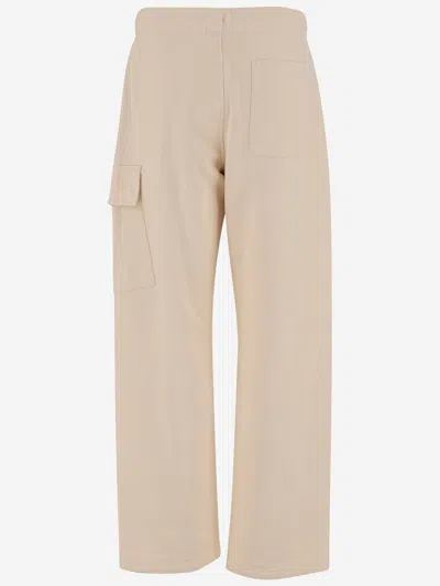 C.p. Company Sweatpants Cargo Pant In Diagonal Raised Fleece Clothing In Neutral