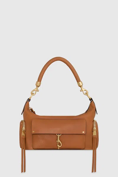 Rebecca Minkoff Mab Leather Shoulder Bag In Brown