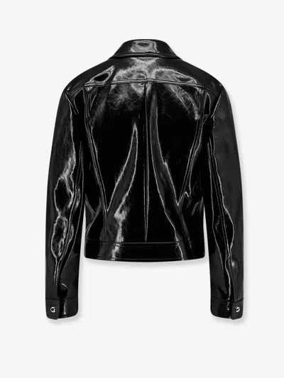 Coperni Organic Polyurethane Jacket Featuring Shiny Finish In Black