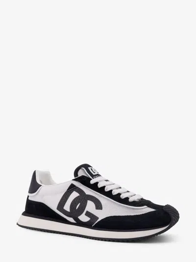 Dolce & Gabbana Men Two-tone Mesh And Suede Dg Aria Sneakers In Multi