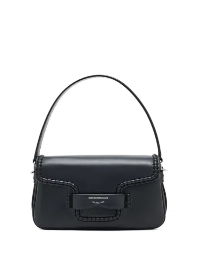 Emporio Armani Logo-detailing Shoulder Bag In Black