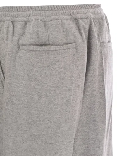 Fedeli Harvard Soft Cashmere Flannel Trousers In Gray