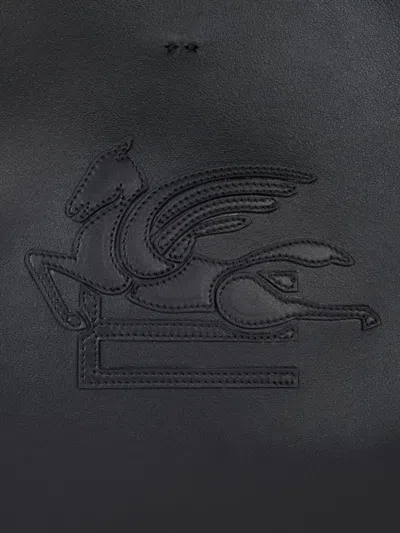 Etro Small Libra Tote Bag In Black