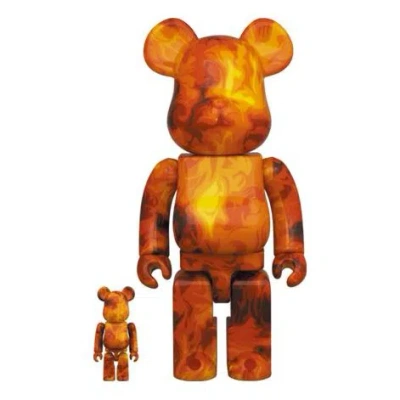 Be@rbrick Ssur Fire Flame 100%+400% 'fire' In Brown