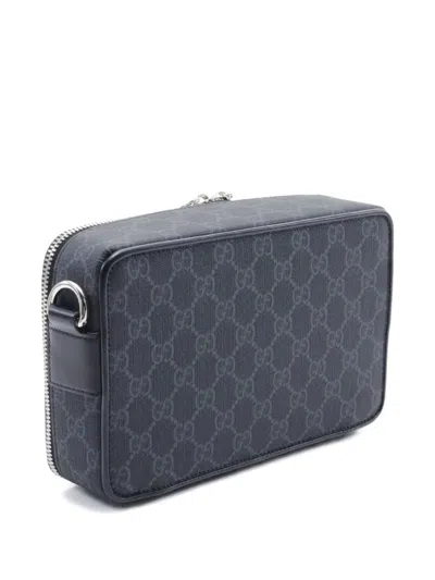 Pre-owned Gucci 2020s Gg Supreme Messenger Bag In Blue