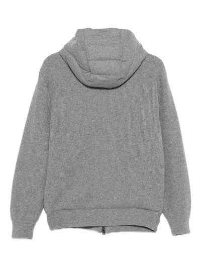 Paul & Shark Versatile Hooded Knitwear Featuring Pockets In Gray
