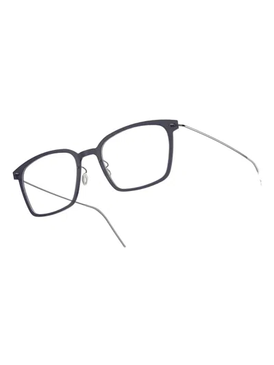 Lindberg Square-frame Titanium Glasses In Gray