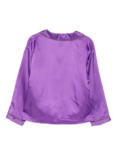 Douuod Logo-print Top In Purple