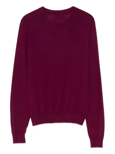 Eric Bompard Extrafine Crew-neck Pullover In Purple