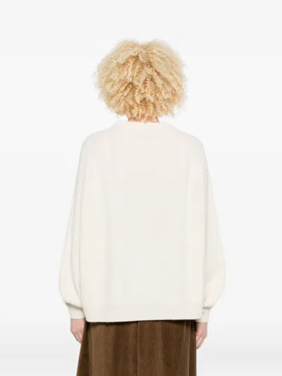 罗纹插肩式衣袖毛衣