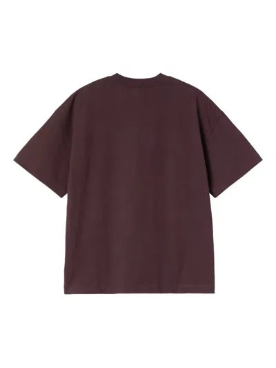 Carhartt Pocket Chest Crew Neck T-shirt In Brown