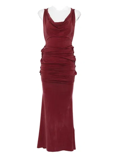 Vivienne Westwood Red Liz Jersey Maxi Dress In Red