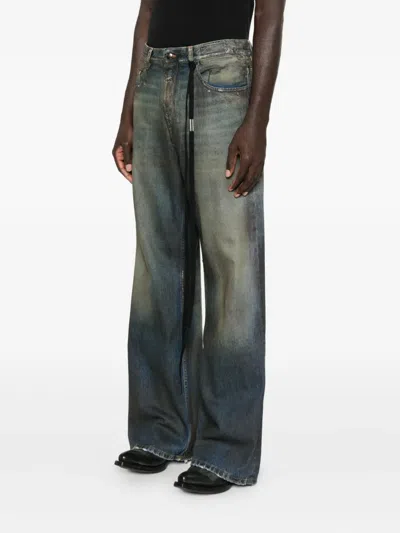 Ann Demeulemeester Modest 5-pockets Relaxed Bootcut Trouser In Blue