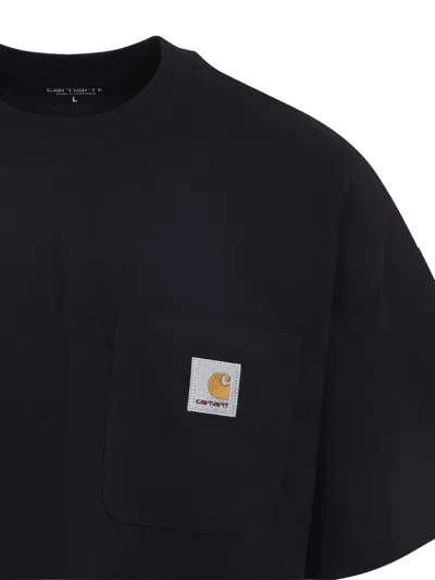 Carhartt S/s Hudson Pocket T-shirt In Black