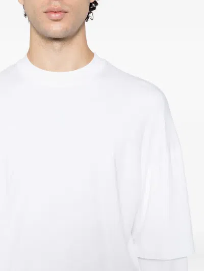 Darkpark Solid Color Long Sleeved Theo T-shirt In White