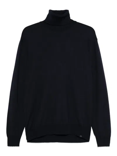 Paul & Shark Turtleneck Wool Sweater In Black