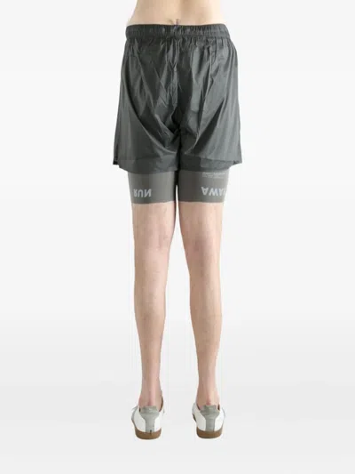 Satisfy Coffeethermal 8" Layered Shorts In Gray