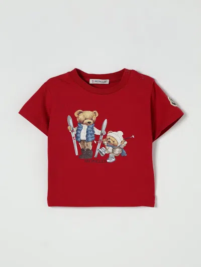 Moncler T-shirt  Kids Color Red In Red