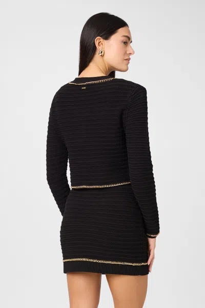 Toccin Cecilia Textured Knit Jacket In Neutral