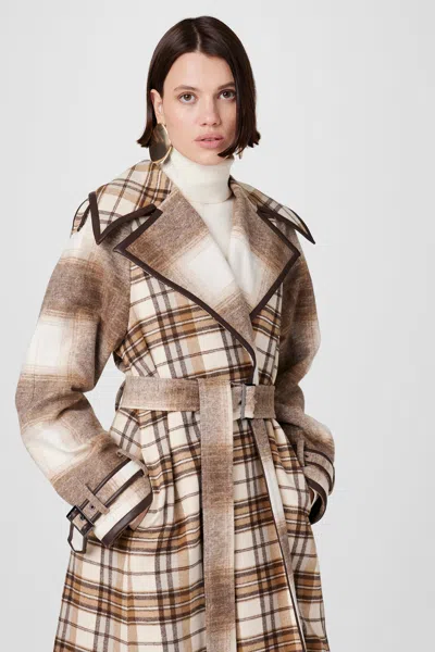 Toccin Chloe Trench Jacket In Butterscotch In Brown