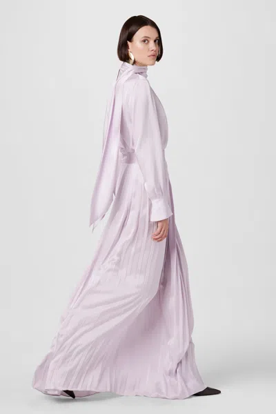 Toccin Dillon Pleated Maxi Skirt In Pink