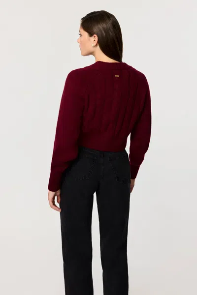 Toccin Fall Rita Cashmere Cardigan In Brown