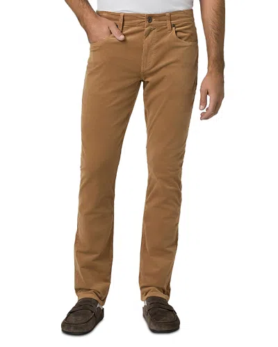 Paige Federal Transcend Slim Straight Leg Jeans In Brown