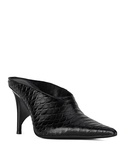 Jeffrey Campbell Women's Vader Pointed Toe High Heel Mules In Black