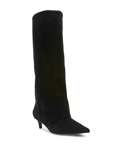 Steve Madden Women's Luca Suede Tall Boots In Black