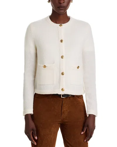 C By Bloomingdale's Cashmere Chevron Trim Cardigan - Exclusive In Multi