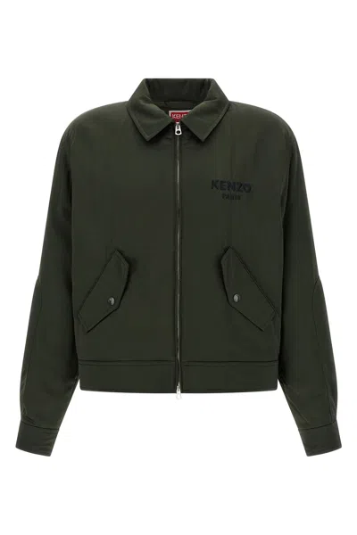 Kenzo "boke Flower" Padded Jacket In Green