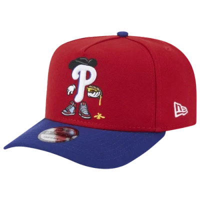 New Era Philadelphia Phillies  Phillies 9fifty A-frame Cartoon Cap In Red