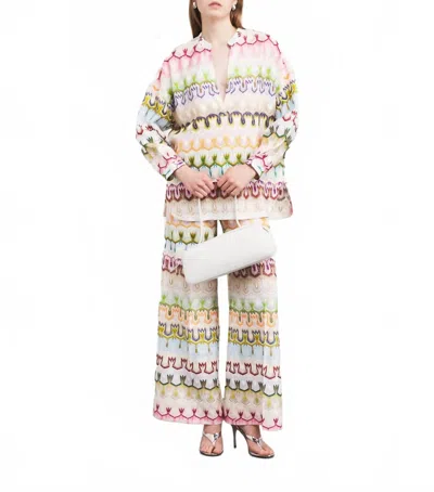 Missoni Geometric Pattern Blouse In Multicolor In Multi