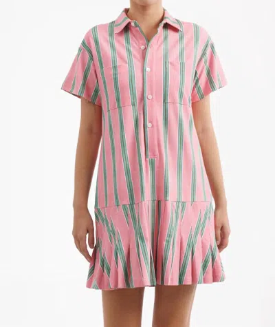 Smith & Quinn Aspen Mini Dress In Garden Party Stripe In Pink