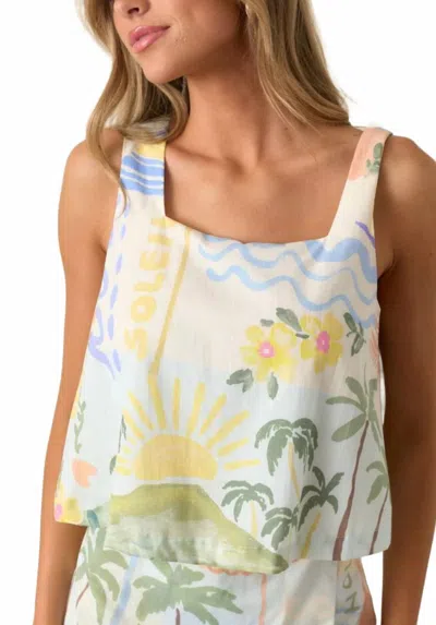 Prosperina Citrus Splash Tank Top In Multi In Multi