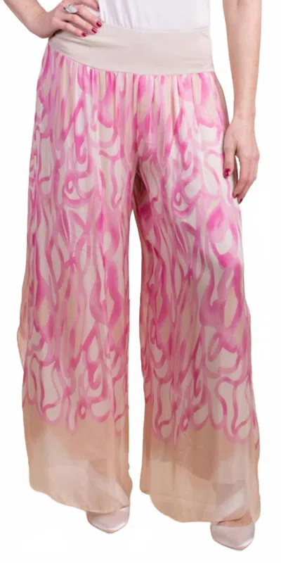 Gigi Moda Jasmin Turbinio Slit Pant In Beige In Multi