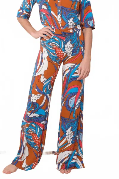 La Prestic Ouiston Giudecca Pants In Spice Coral In Multi
