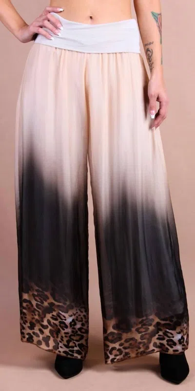 Gigi Moda Savanna Silk Pant In Cream In Multi