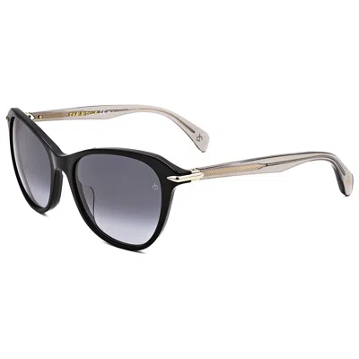 Rag & Bone Women's 55mm Black Sunglasses In Black