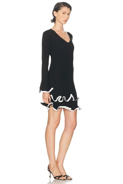 Simkhai Avalon Ruffled Mini Dress In Black