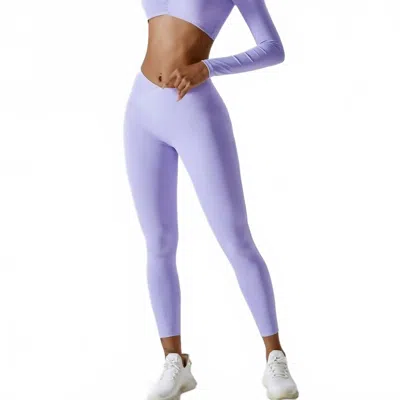 Rockstar Peach Sophie High Rise Leggings In Lavender In Purple