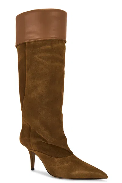 Paris Texas Ines Reverse Midcalf 75 Boot In Brown